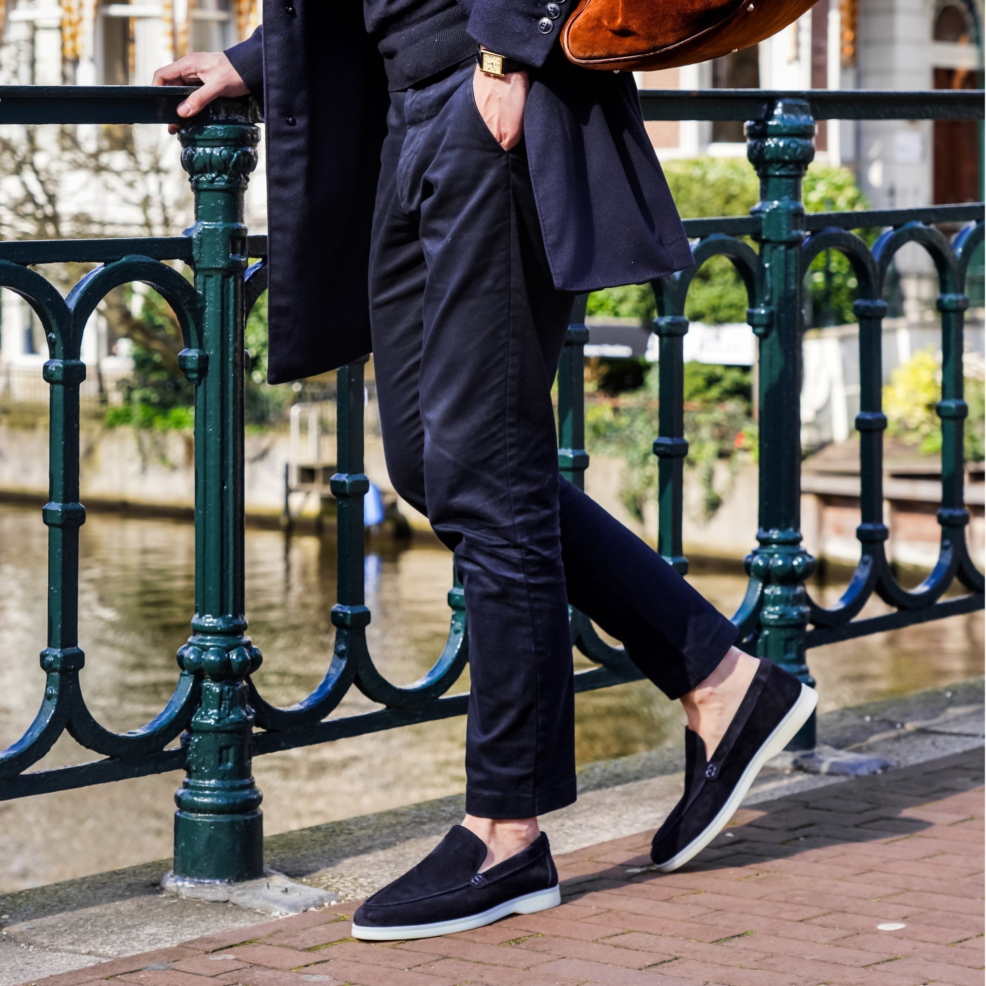 Capri - Dark Navy Suede - Loafers