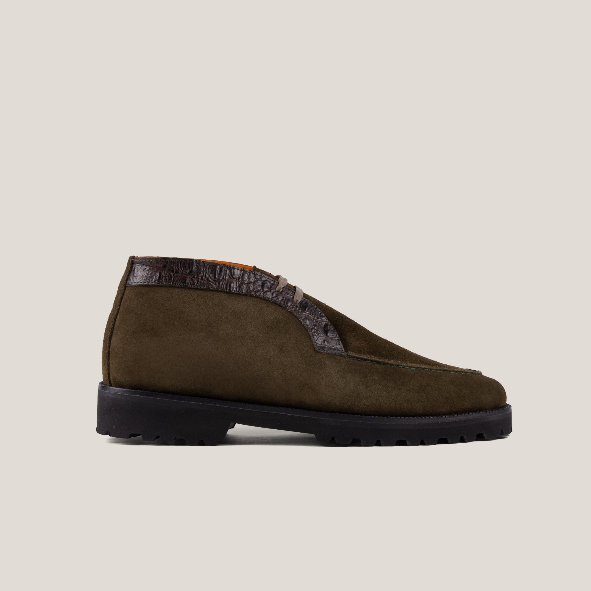 Lecco - Camouflage Green Suede - Chukkas