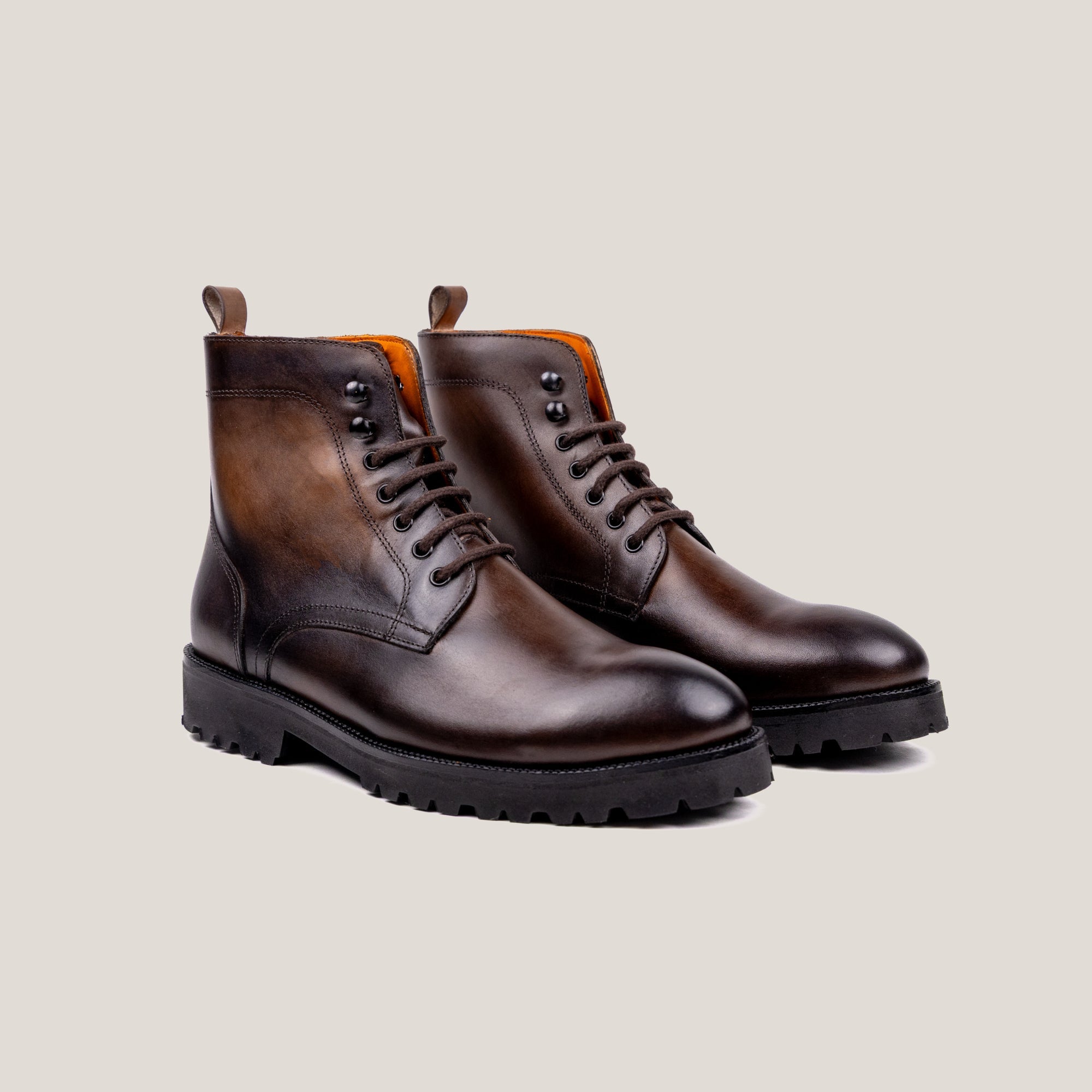 Bolzano24 - Saddle Brown Patina Leather - Boots