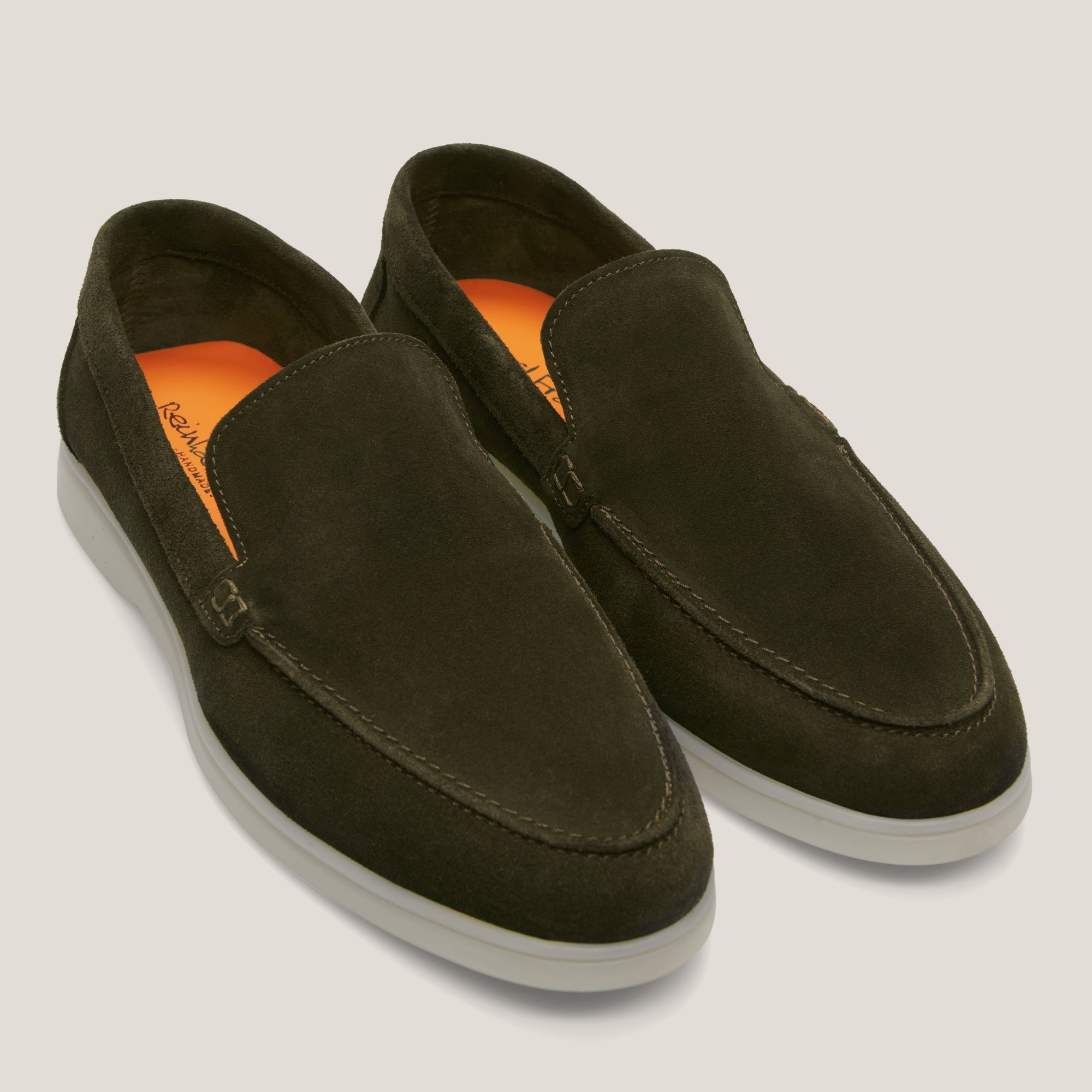 Capri - Camouflage Green Suede - Loafers