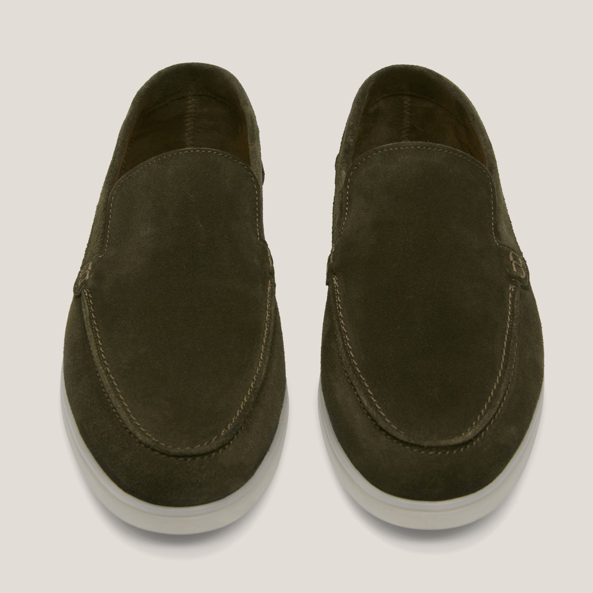 Capri - Camouflage Green Suede - Loafers