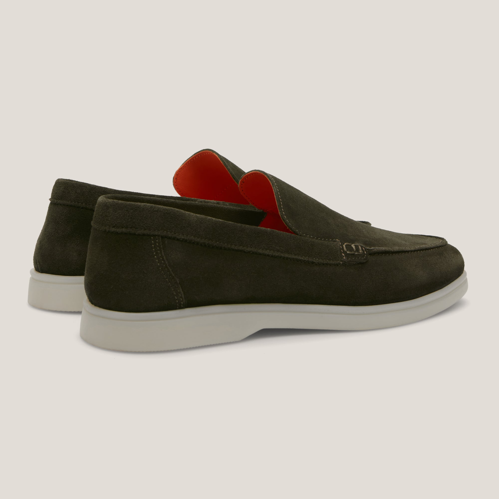 Capri - Camouflage Green Suede - Loafers