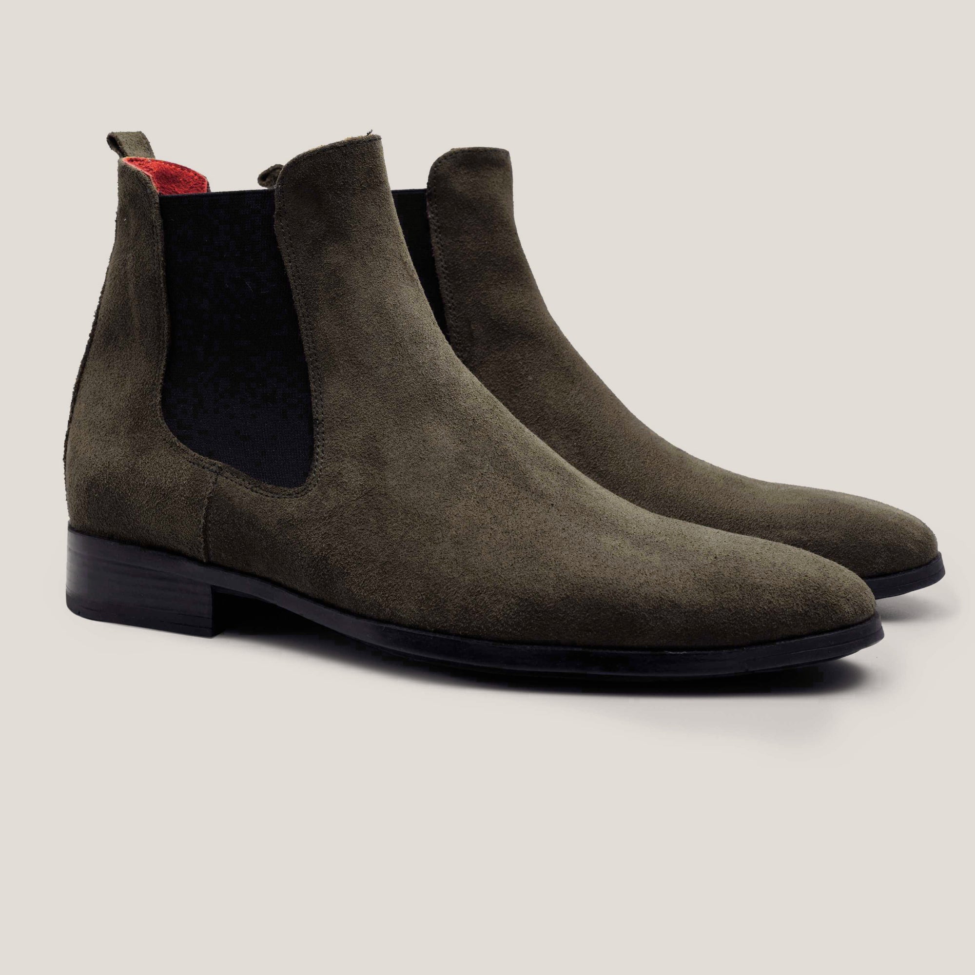 Chelsea - Camouflage Green Suede - Chelsea Boots